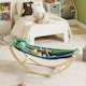 image 7 of SoBuy Kids Rocking Chair with Hammock & Pillow, Multicolor, 48.0x14.2x18.9 in, 4 kg - KMB16-J