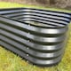 image 3 of Corrugated Metal Raised Bed Garden Vegetable Planter in Dark Grey - Pack of 2