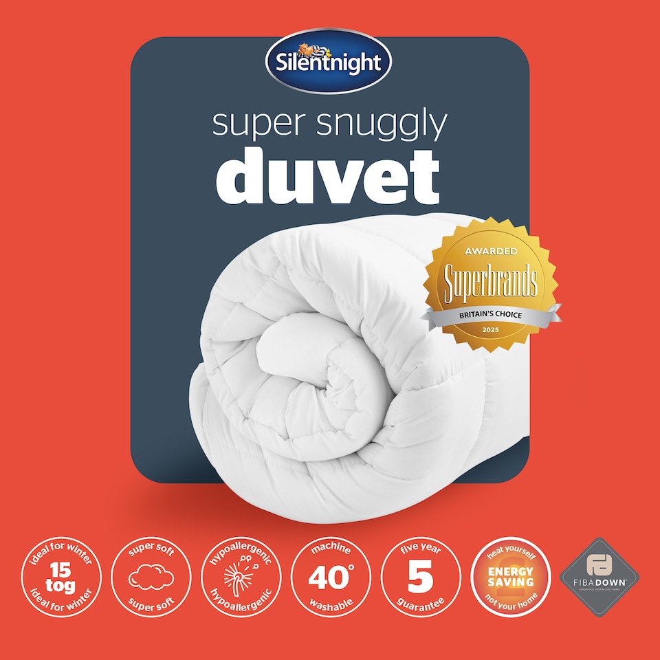 image 1 of Silentnight Super Snuggly 15 Tog Duvet | White