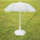 image 2 of White Plastic Patio Umbrella Stand - Sun Shade Base