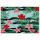 image 1 of Red & Pink Tropical Plants Rug | Multi