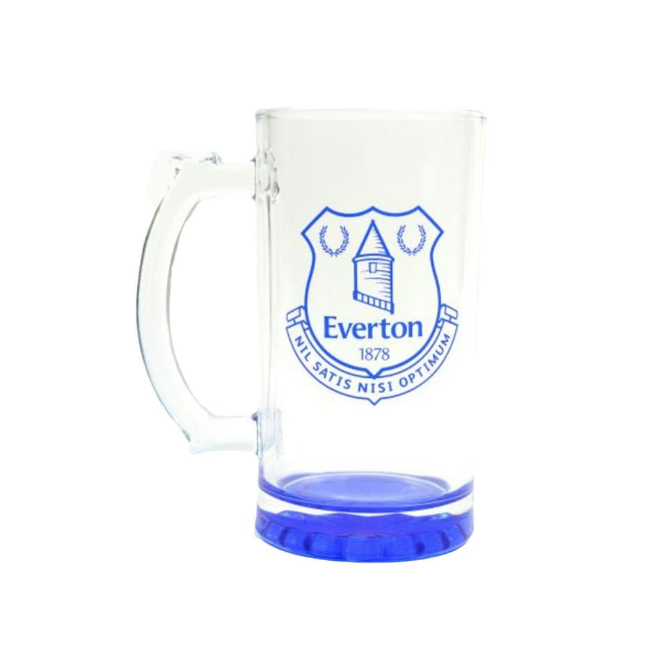 Everton FC Crest Stein Mug - Clear/Blue - One Size