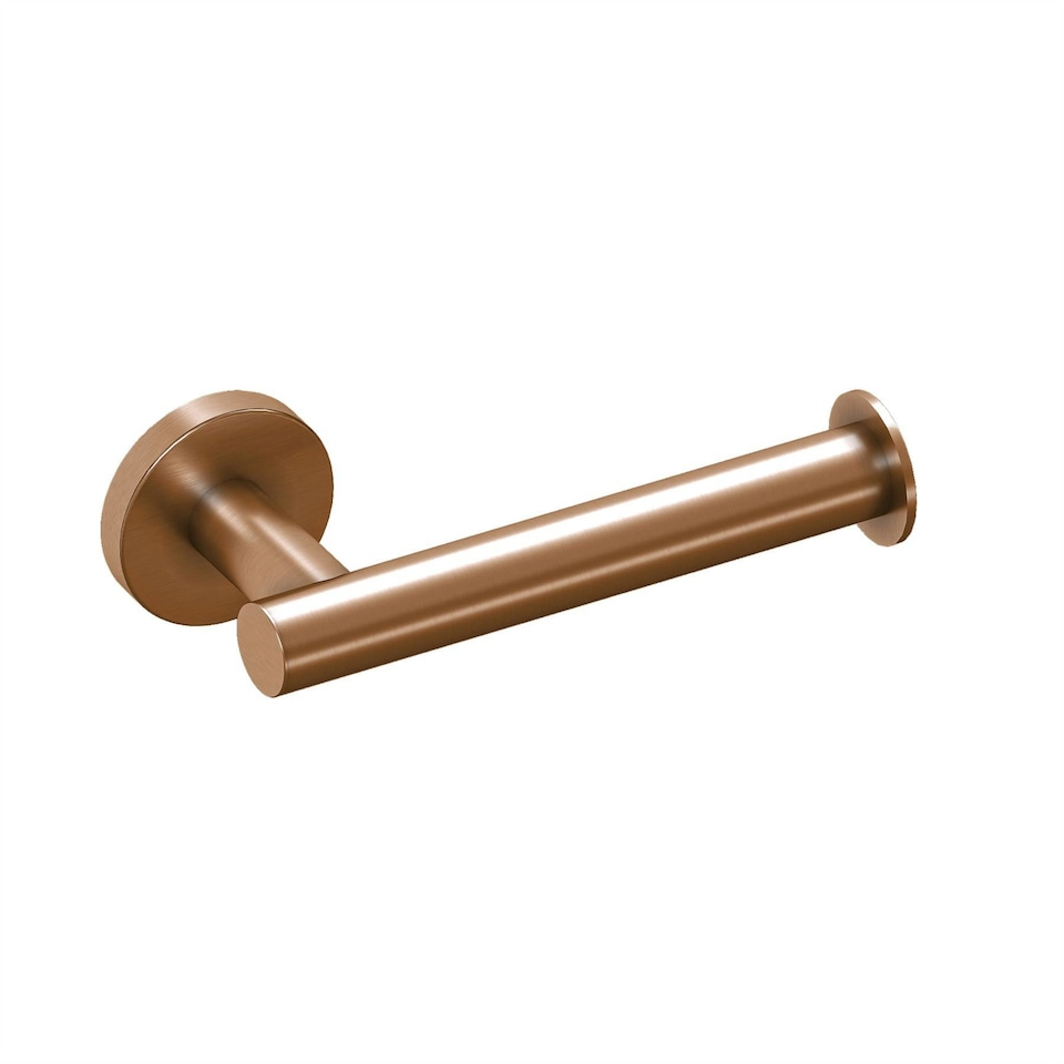 image 1 of Cosmic Wall Mounted Toilet Roll Holder with Durable Metal Copper Finish