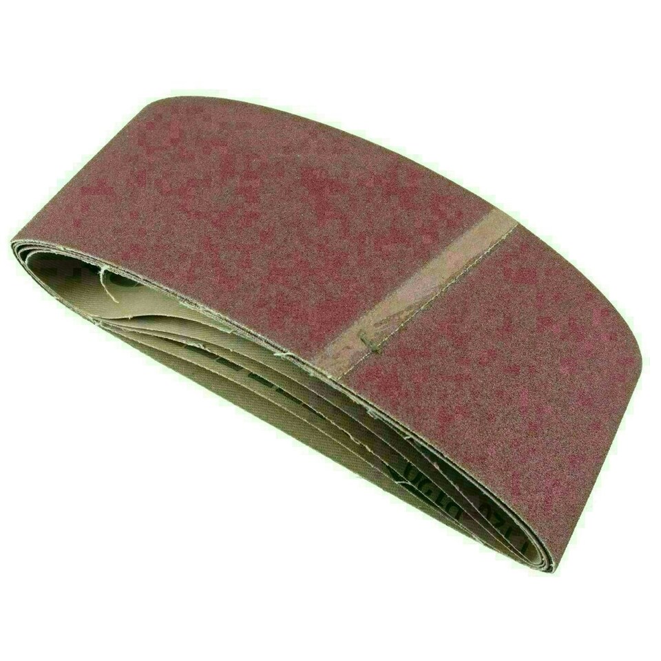 image 1 of 457mm x 75mm 120 Grit Extra Fine Sander Sanding Belts Abrasive Discs 50pk