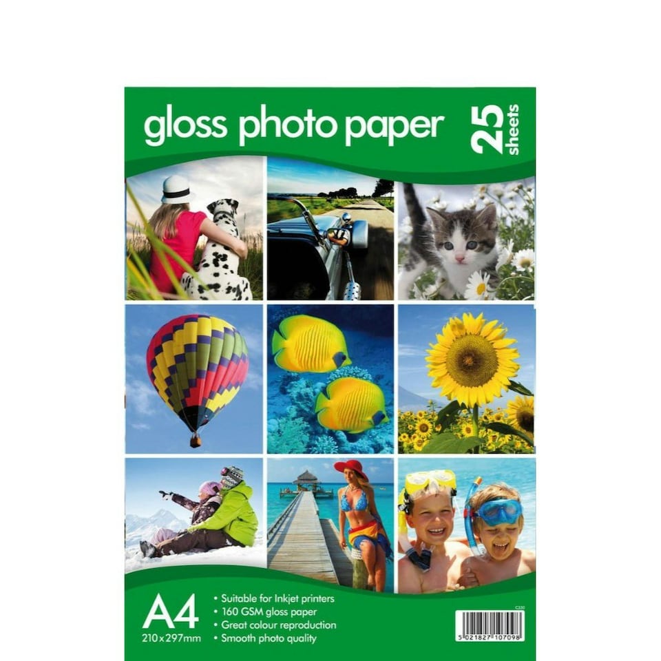 image 1 of 25 A4 Gloss Photo Paper 160gsm