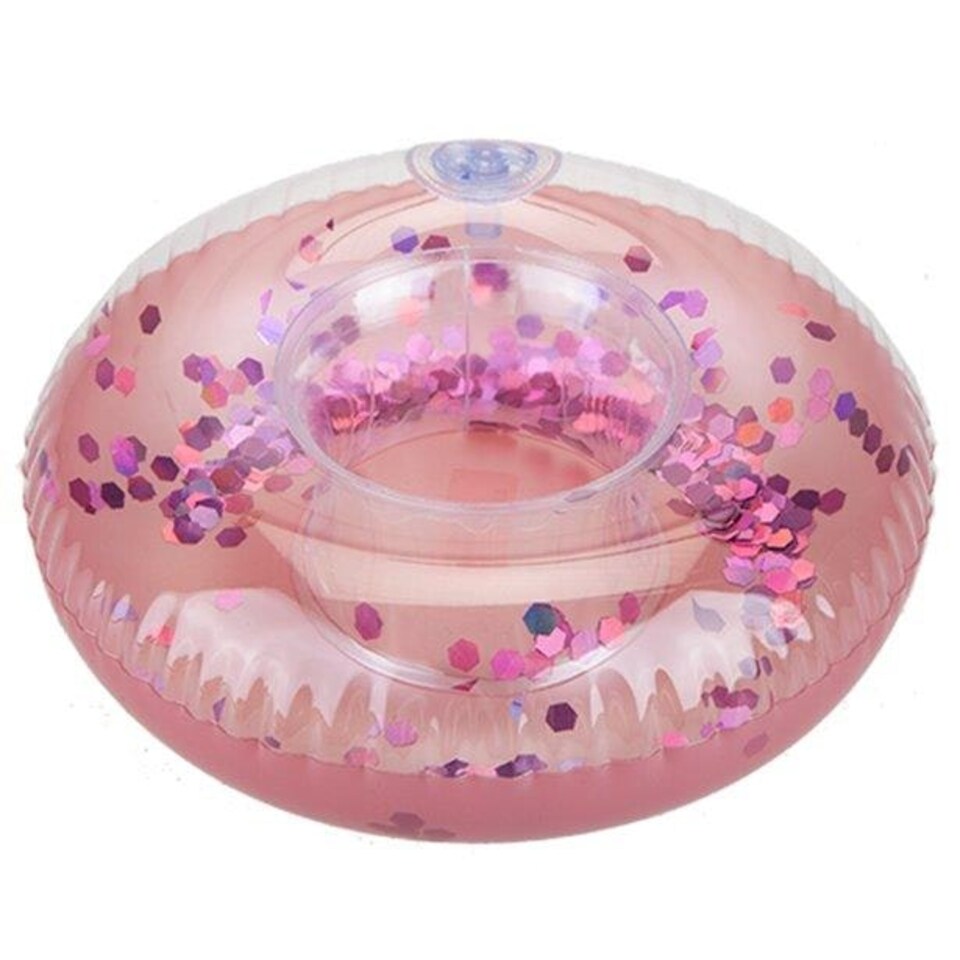 Wet N Wild Glitter Inflatable Drink Holder Pink