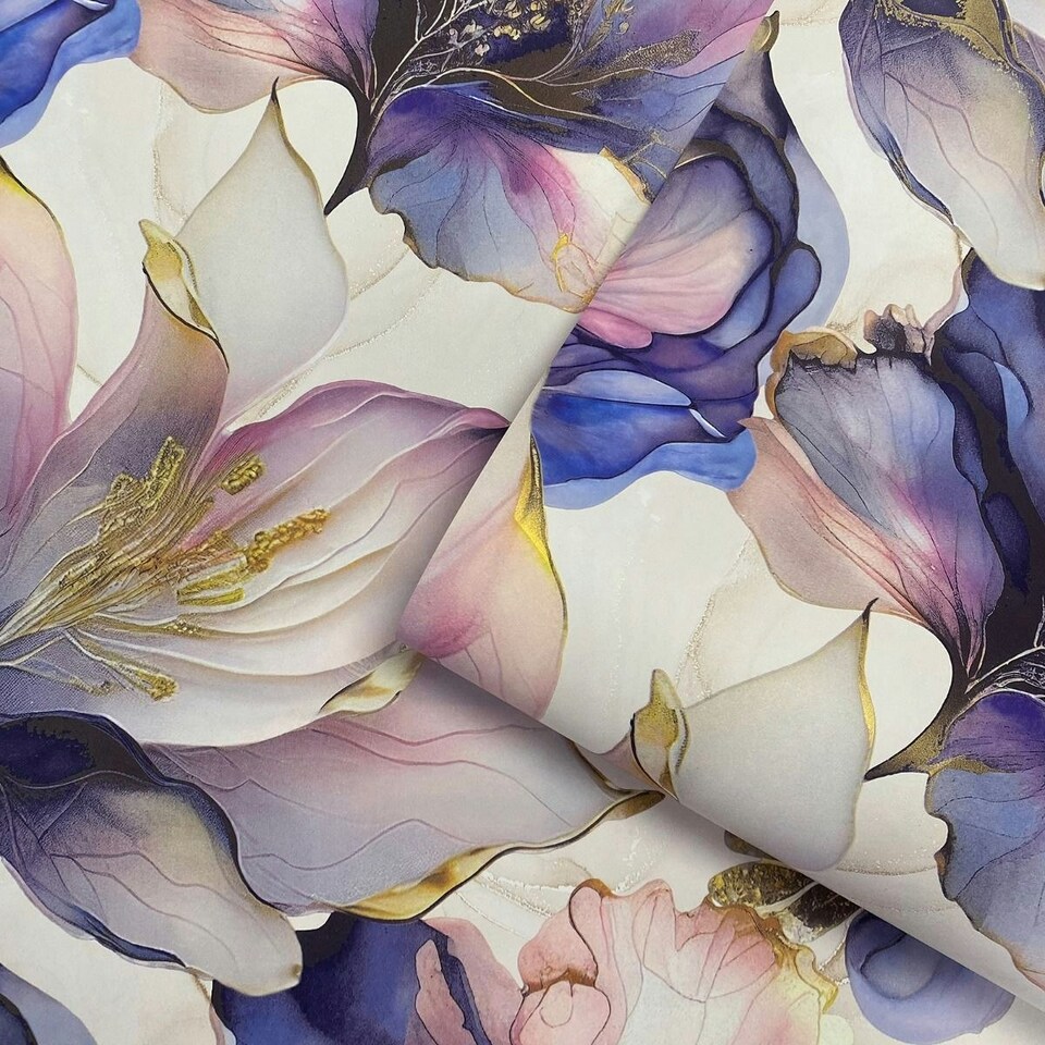 image 1 of Muriva Elysian Floral Wallpaper - Multicoloured - 10m x 0.5m Multi