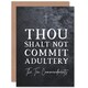 image 1 of Bible Card Ten Commandments Thou Shalt Not Commit Adultery Verse