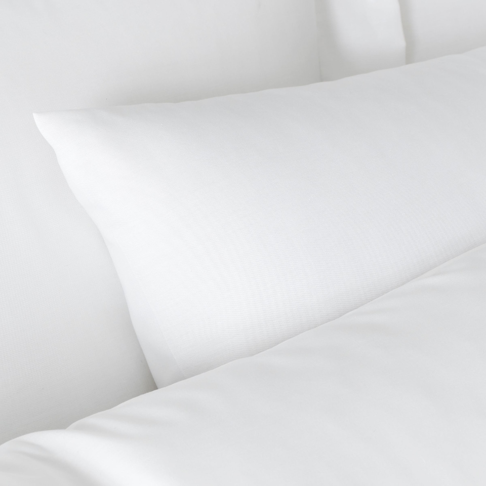 image 1 of Bianca 180 Thread Count Egyptian Cotton Standard Pillow case Pair | White | Standard