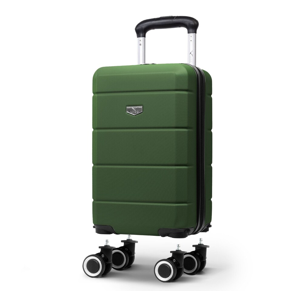 image 1 of Lugg Jetset Lightweight ABS Hard Shell Cabin Suitcase with 4 Spinner Wheels (40x30x20cm)