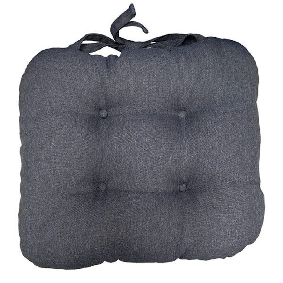 image 1 of Le Chateau Linen-Look Seat Pad Cobalt