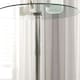 image 8 of HOMCOM Round Bar Table for 2 People, High Pub Table with Tempered Glass Top