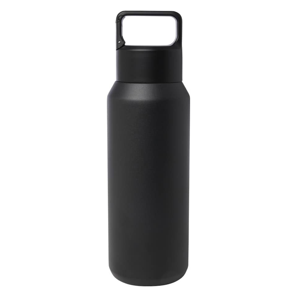 image 1 of Floso Astra Stainless Steel 600ml Insulated Water Bottle | Black | Solid Black | 1