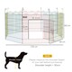 image 7 of PawHut Pet Playpen Dog Puppy Crate Kennel w/ Door, 60H x Φ156cm