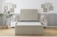 image 1 of Sloomy Somerset Cream Plush Deep-Sided Bed Frame With 50" Upholstered Headboard 3' Single