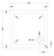 image 2 of Balterley Rectangular Stone Anti-Slip Shower Tray with Corner Waste Position - Balterley