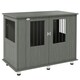 image 1 of PawHut Dog Crate Kennel Cage for Medium Large Dog, Indoor End Table, Grey