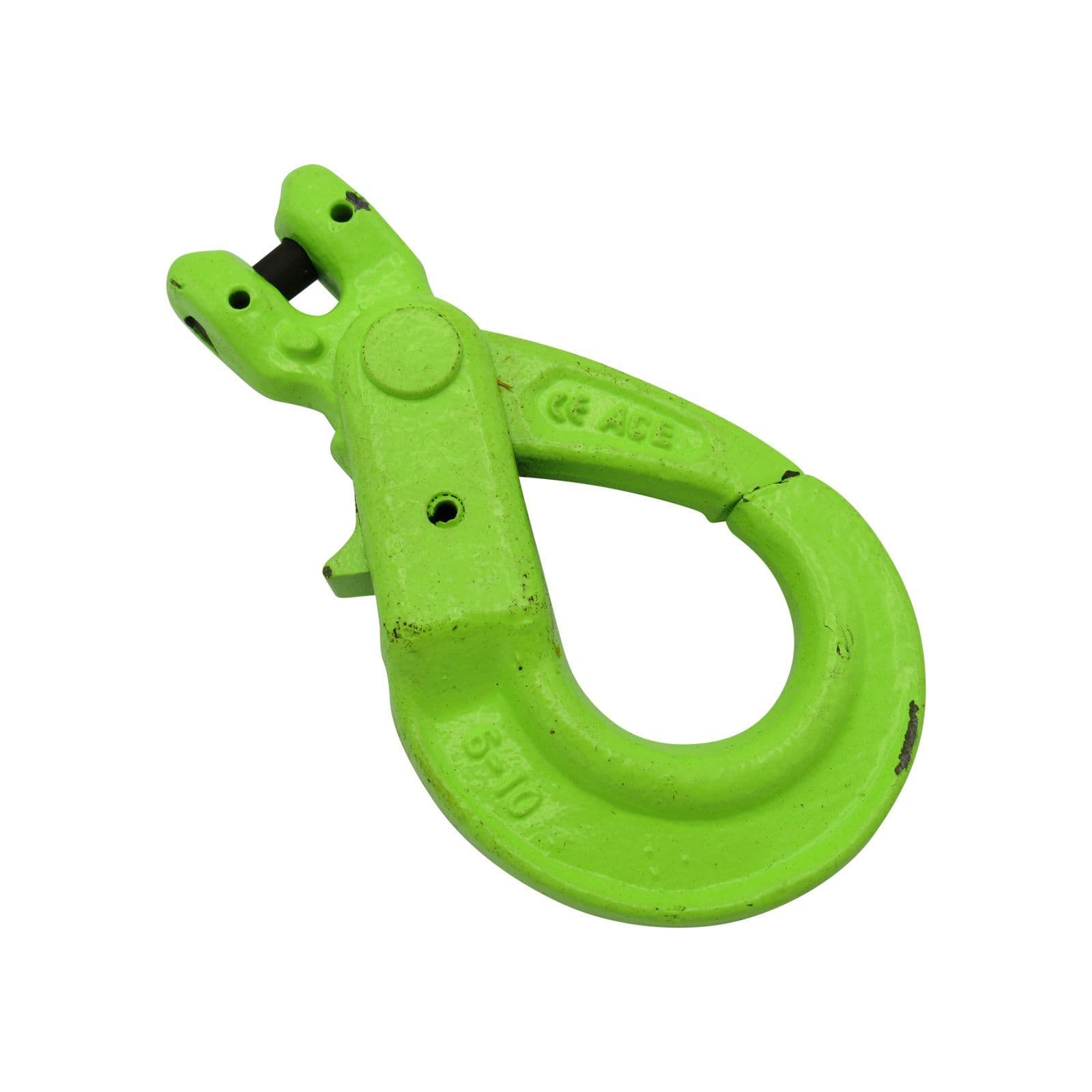 Clevis Self Locking Hook With Grip Latch 16mm Grade 100 (lifting G10 10 Ton Chain Sling Lift)