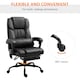 image 8 of Vinsetto PU Massage Office Chair Height Adjustable Computer Chair Black
