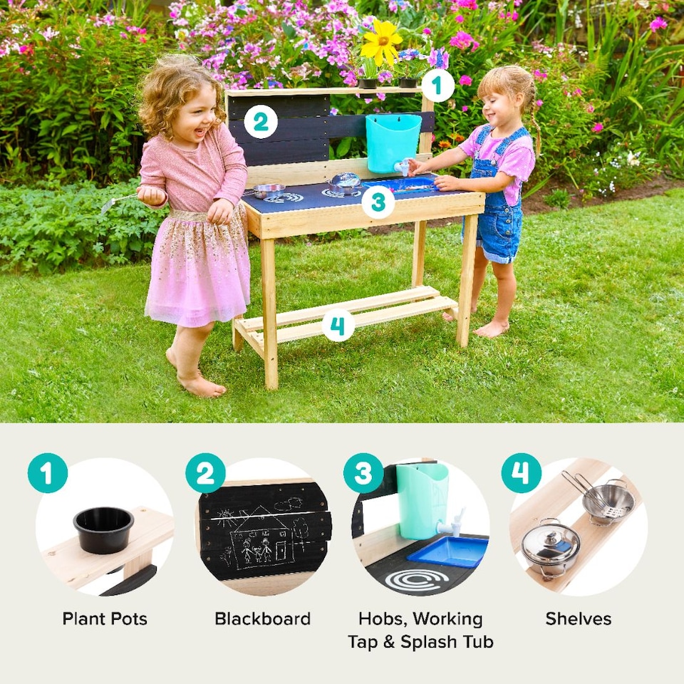 image 1 of TP Little Chef Wooden Mud Kitchen - FSC® certified