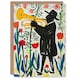 image 1 of Jazz Trombonist Music Musician Tulips Fun Colourful Birthday Anytime Card
