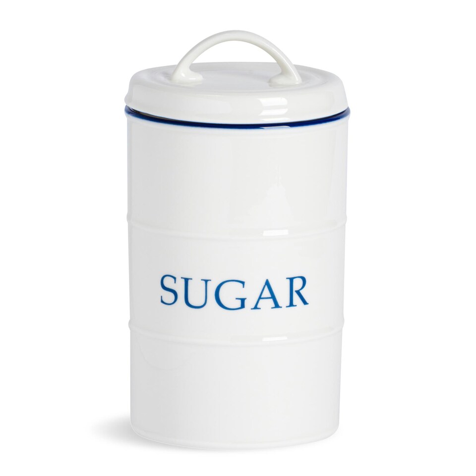 image 1 of Nicola Spring White Farmhouse Sugar Canister - 11cm
