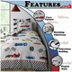 image 3 of VELVETIO Racing Cars Duvet Cover Set Luxury Polycotton Kids Beddings Grey | Single