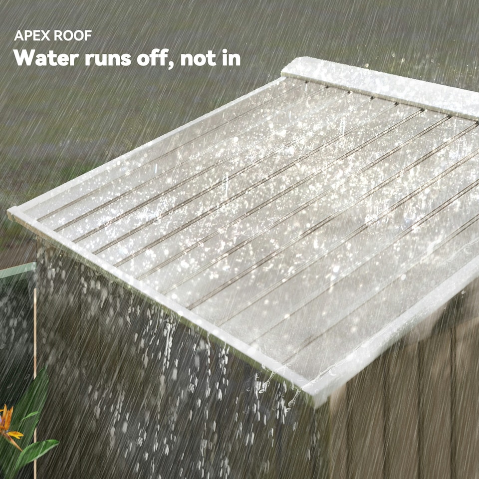 image 1 of Outsunny 7 x 4ft Metal Garden Shed, Outdoor Storage Tool House with Ventilation Slots, Foundation Kit and Lockable Double Doors, Light Brown