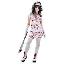 Zombie Nurse Fancy Dress Costume Ladies Extra Small - UK 4-6