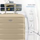 image 2 of 55x40x20cm Ryanair (Priority) TUI, Carry on Cabin Suitcase Hard Shell Approved for 60+ Airlines Cream | Champagne | Cabin Bag