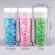 image 4 of Pack of 12 Assorted Colors Cosmetic Puff Heart Shape Glitter 7g