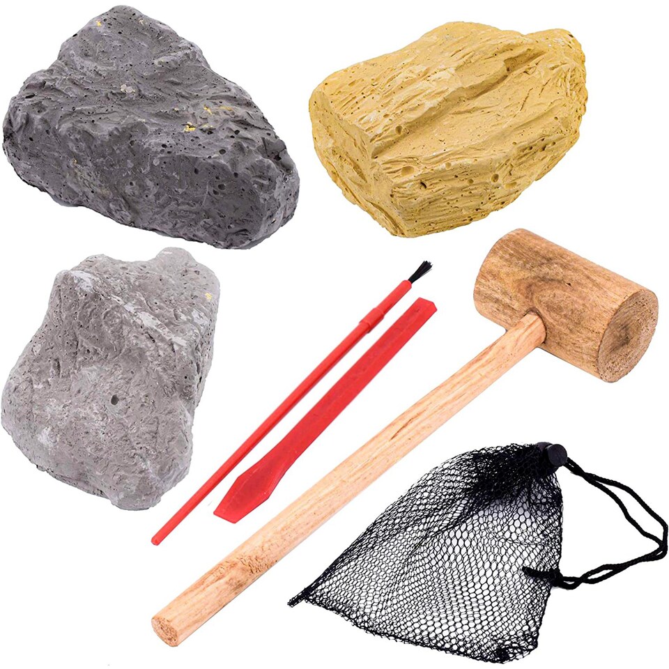 image 1 of The Magic Toy Shop Crystal Gems Digging Kit Science Toy 12 Gems