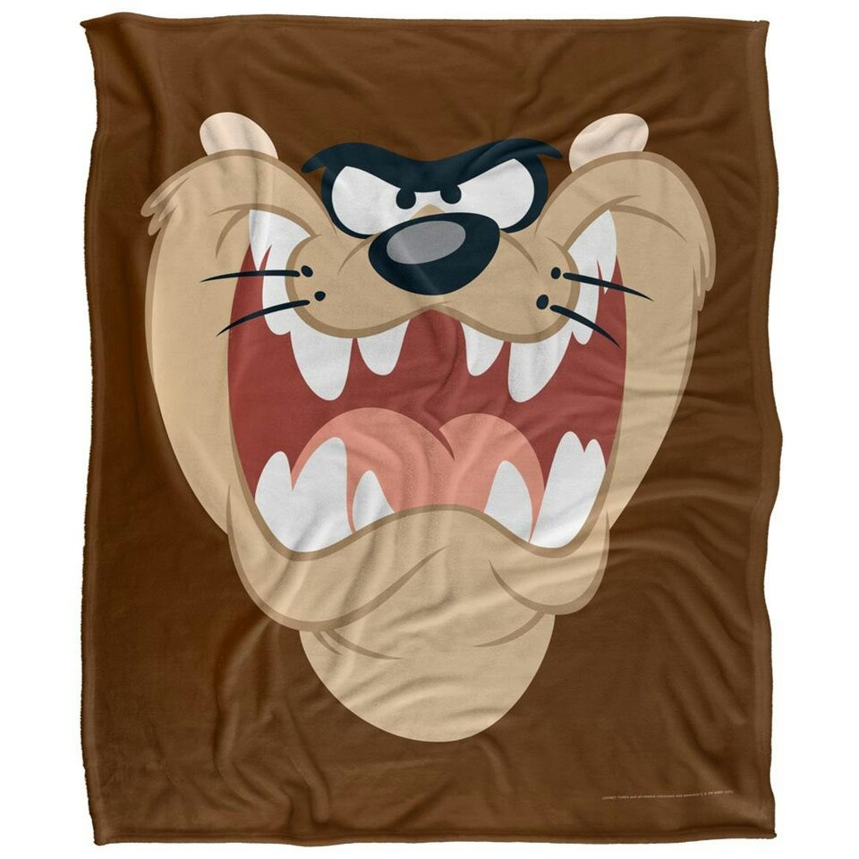 image 1 of Looney Tunes Taz Blanket - Multicoloured - One Size
