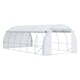 image 1 of Outsunny 6 x 3 x 2 m Polytunnel Greenhouse Pollytunnel Tent w Steel Frame White