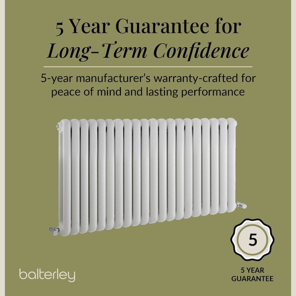 image 1 of Balterley Aspire Horizontal Double Panel Radiator | White | Gloss White | 1