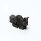 image 2 of Sleeping Cat Stretching Out Plant Pot Feet - Set of 3 - L12.5 x W5.5 x H4.5 cm Grey
