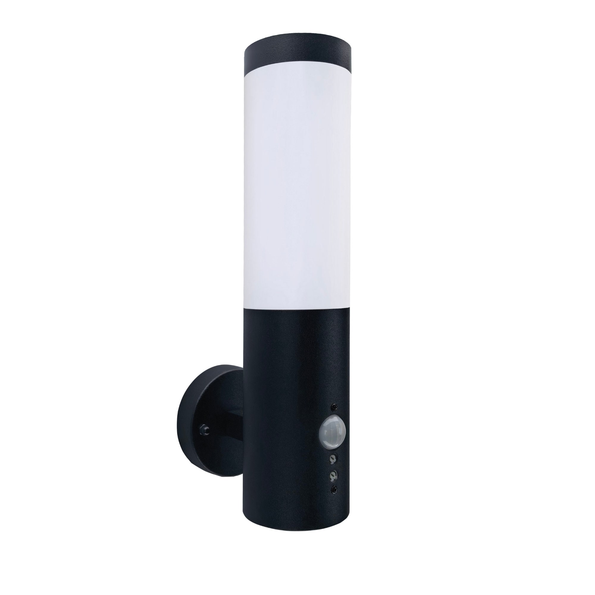 First Choice Lighting Carlton Black Outdoor Motion Sensor Wall Light