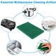 image 3 of Super Bright Green Scouring Pads Heavy Duty Scourer Scrub Cleaning 10Pk