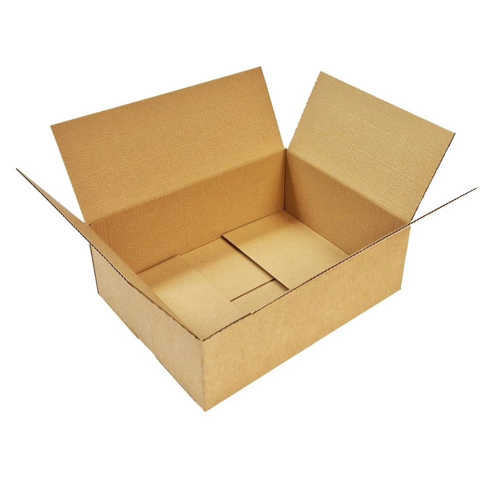 image 1 of 20 x 350x250x160mm Corrugated Postal Parcel Packing Shipping Royal Mail Boxes Brown