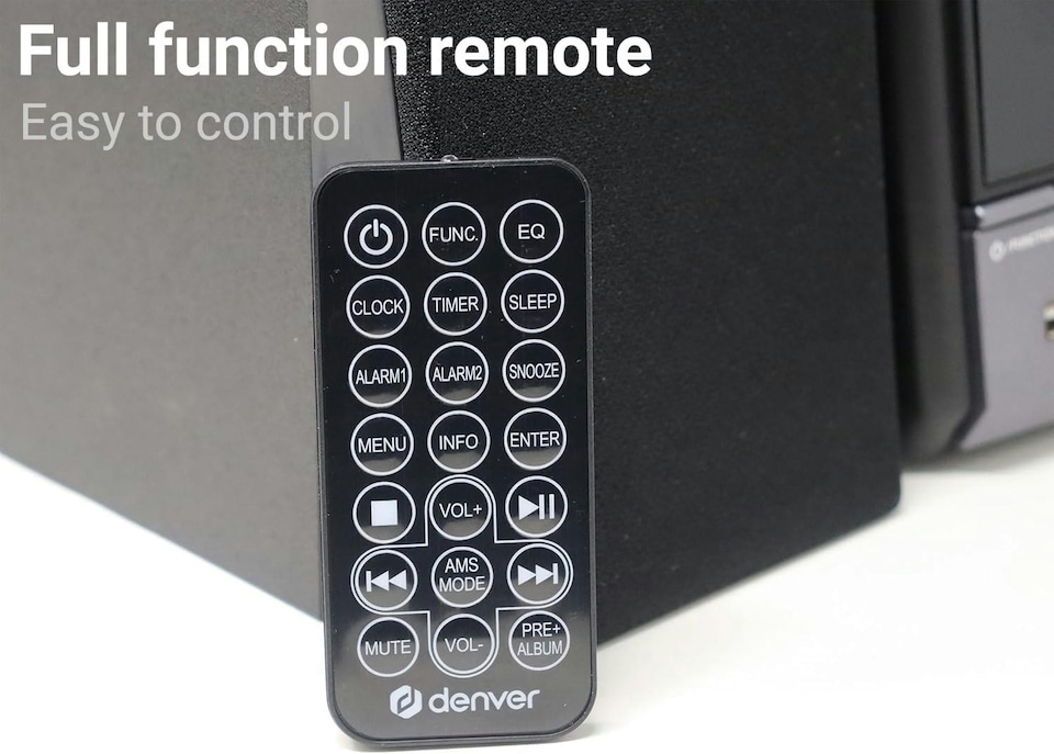 image 1 of CD Player for Home Mini Hifi System - DAB Radio with CD Player, Hi Fi music System with Bluetooth Stereo System, USB & Remote