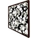 image 3 of Grey, white & black flowers (Picture Frame) Brown | Oak | M