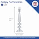 image 4 of Contemporary Transparent K9 Crystal Glass Table Lamp Base with Faceted Spheres | Clear | Transparent | 1