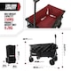 image 3 of MoverX 120L/150kg Folding Camping Table Trolley - Black