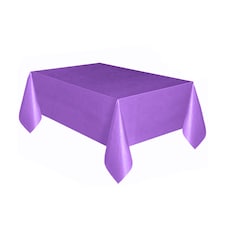 Disposable Plastic Table Cover, Table Liner - 54" x 72"