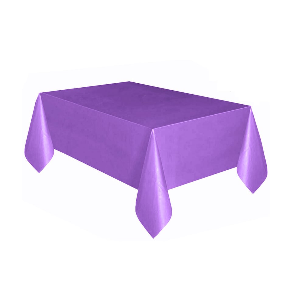 image 1 of Disposable Plastic Table Cover, Table Liner - 54" x 72"