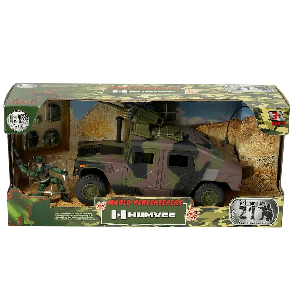 image 1 of Humvee Assault vehicle and Figures - World Peacekeepers - 72463