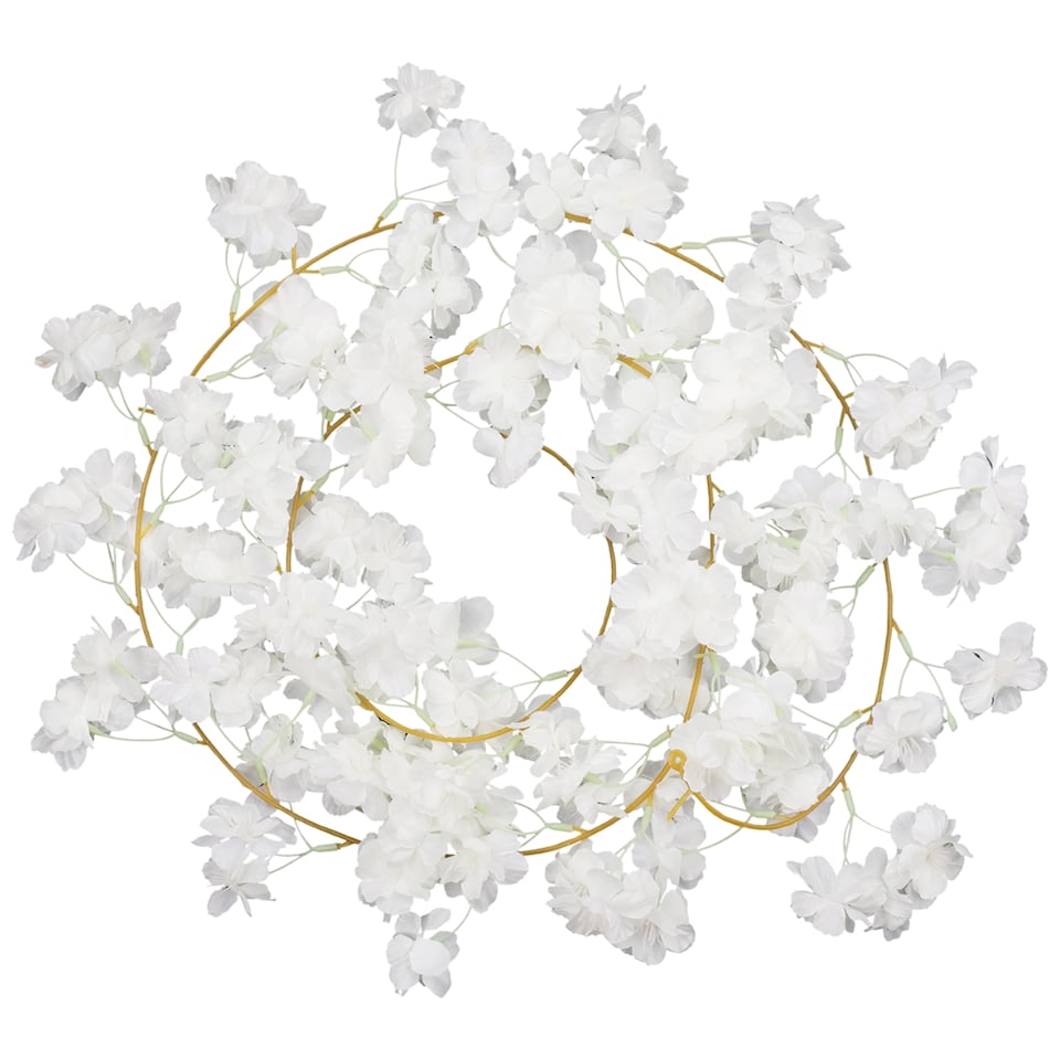 image 1 of 180cm Cherry Blossom Flower Garland, 144 Blooms with No Wire Hanging Flowers
