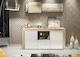 image 5 of TV Unit TV Stand Sideboard Media Cabinet Storage Cabinet Oak White High Gloss 145cm