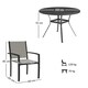 image 7 of Outsunny 5 Piece Garden Furniture Set with Round Table & 4 Stackable Chairs
