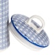 image 5 of Nicola Spring Hand-Printed Kitchen Canister - 15.5cm - Navy | Blue | Blue